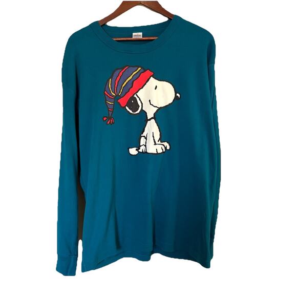 Hanna Andersson Snoopy Shirt Women’s Size XXL Holiday Organic Cotton Peanuts - Picture 4 of 12